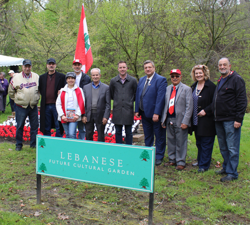 Lebanese Cultural Garden board members with Councilman Kerry McCormack